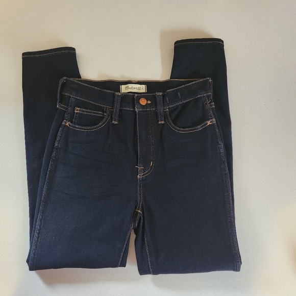 Madewell Roadtripper Jeggings Jeans High Rise Pember Dark Wash New Size 26 - Picture 4 of 11